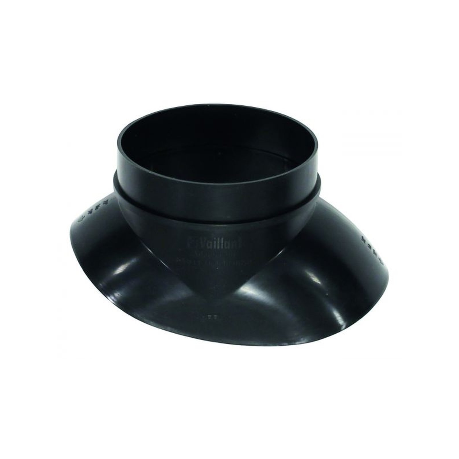 Vaillant Adapter Abgassystem Klöber Grundplatte KE 20-50 Grad DN60/100 DN80/125 schwarz 009058