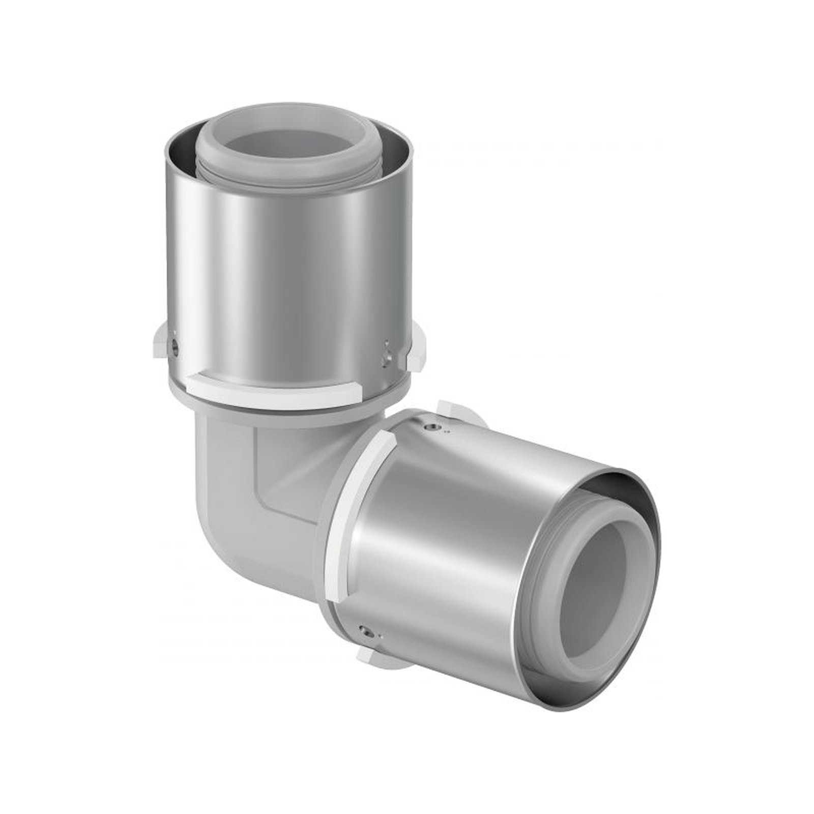 Uponor S-Press Verbund Winkel 90 Grad PPSU 40 mm Pressmuffe DVGW 1046386