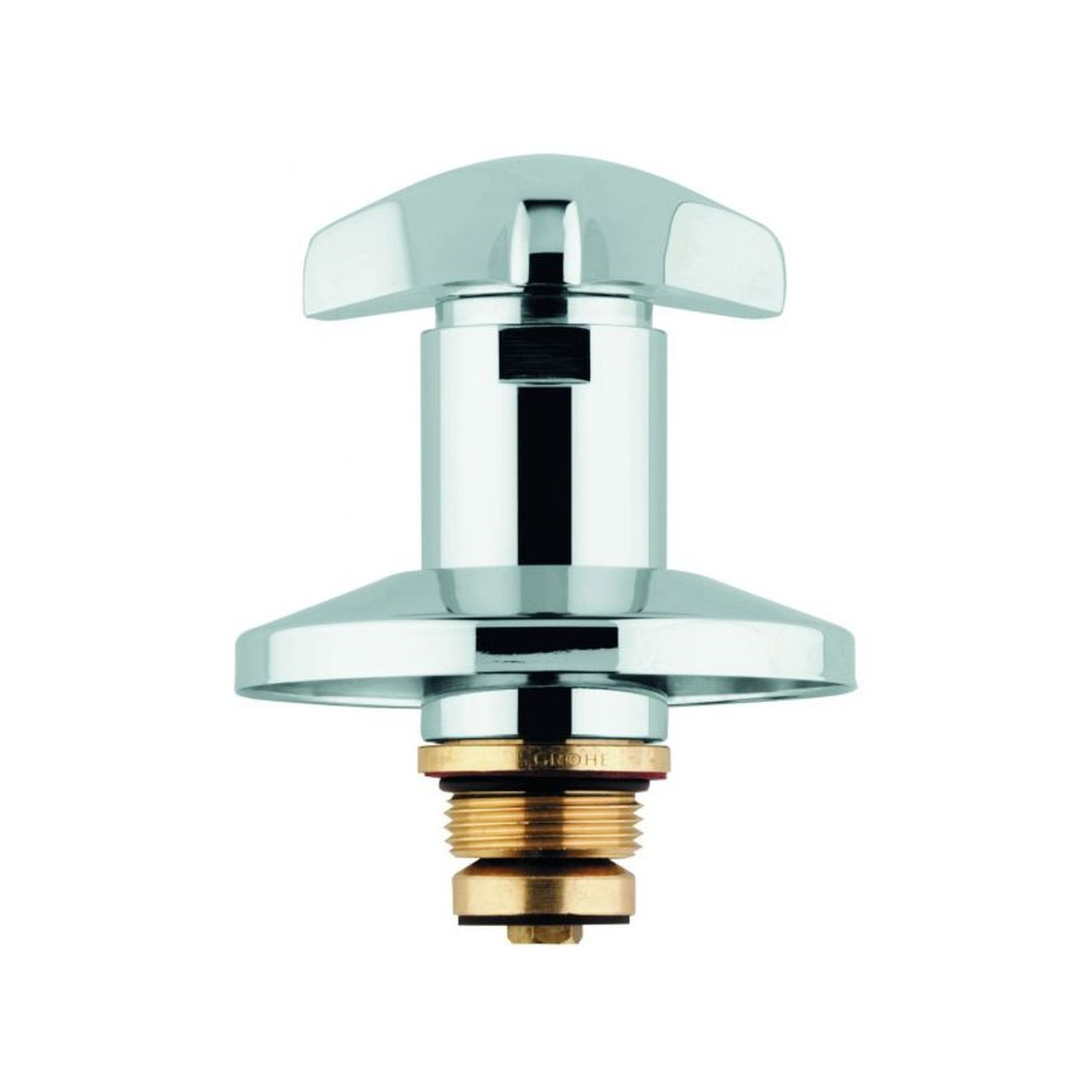 GROHE Oberteil Trecorn DN20 3/4 Zoll rot chrom UP-Ventil Trecorngriff Hersteller-Artikelnummer 11505000