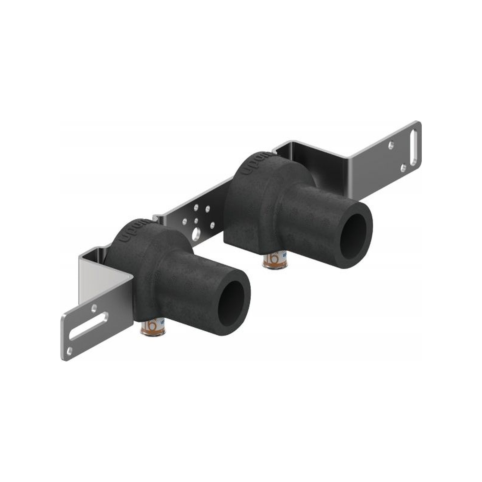 Uponor S-Press PLUS Montageeinheit Schallset 16mm DN15 1/2 Zoll c/c150mm Edelstahlpresshülse DVGW 1070666
