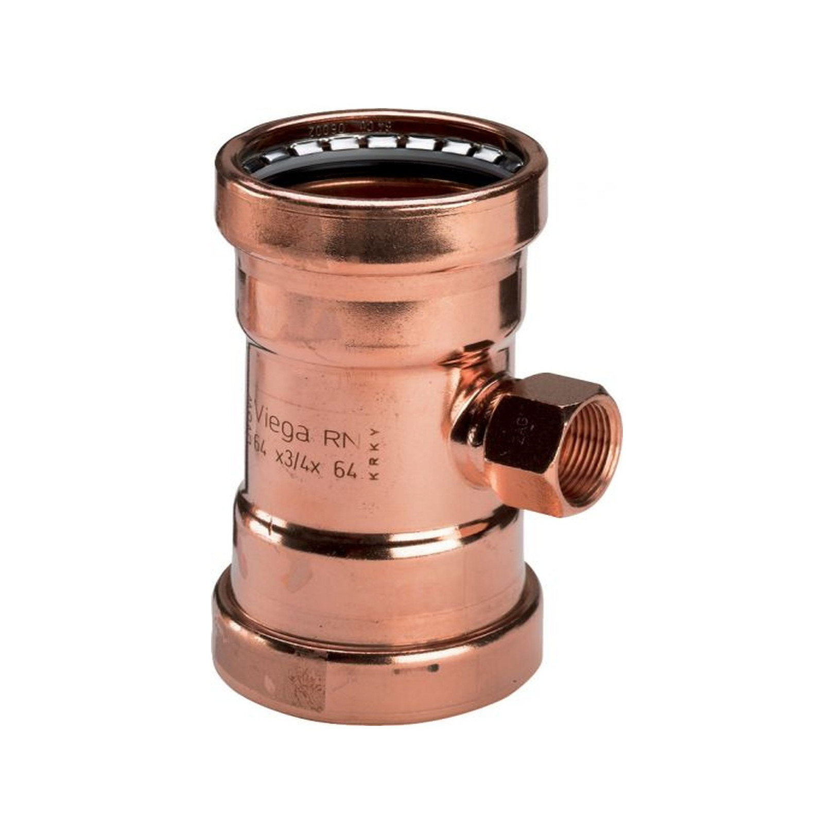 Viega Pressfitting T-Stück Profipress 2417.2 XL 64x1x64 mm Innengewinde SC-Contur EPDM 577711