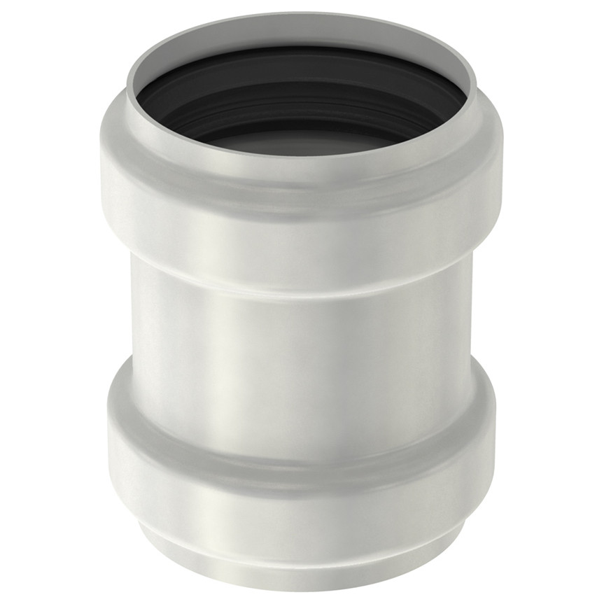 ACO Passavant Schiebemuffe PIPE d50 Edelstahl 1.4404 EPDM Doppellippendichtung 0174.03.32