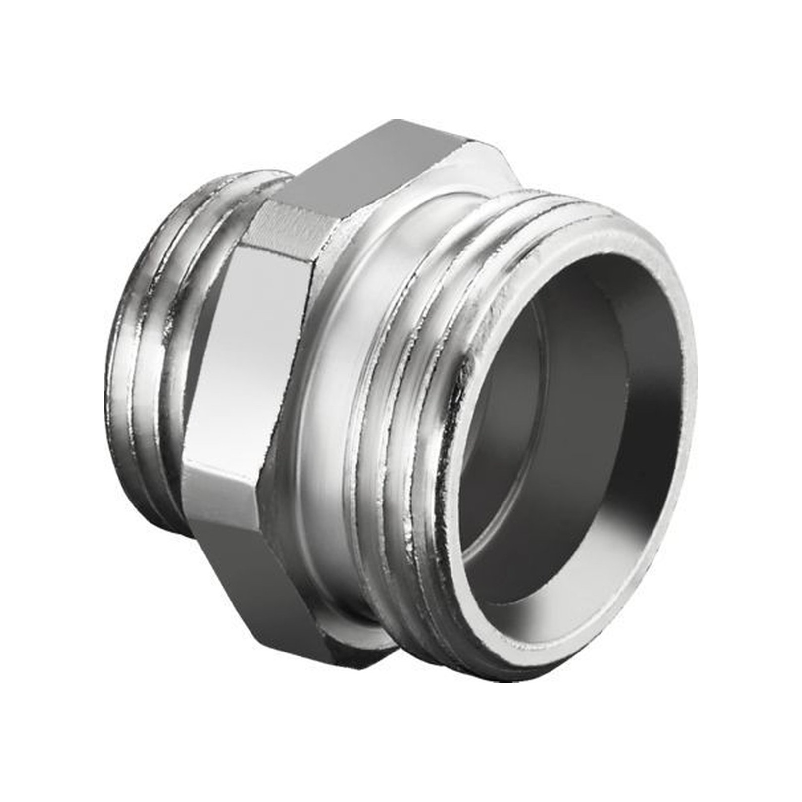 Oventrop Einschraubstutzen roh konischdicht 1/2x3/4 Messing vernickelt 1028161