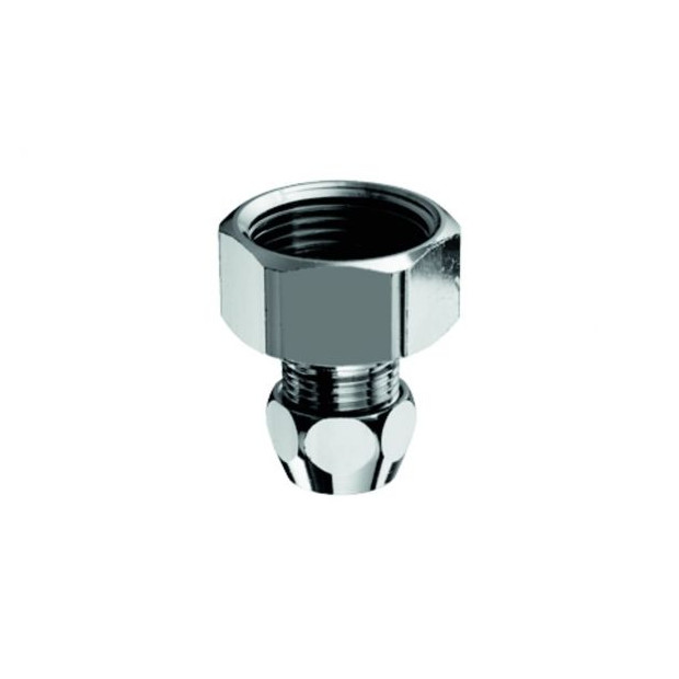 Schell Wasserzähler Verschraubung Plombiervorrichtung 3-8-Zoll 3-4-IG Messing chrom 065110699
