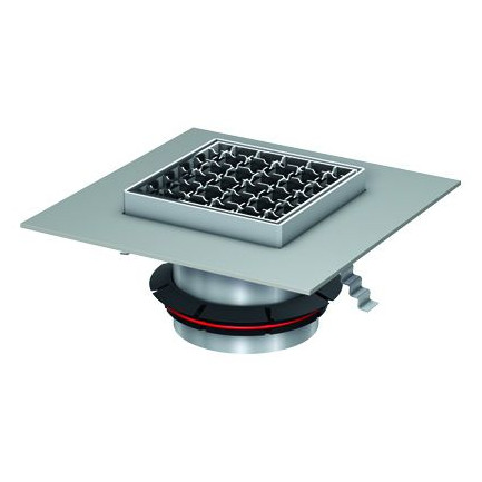 ACO PASSAVANT Aufsatzstück Variant-CR Gitterrost V2A Edelstahl 125 mm höhenverstellbar 9579.60.92