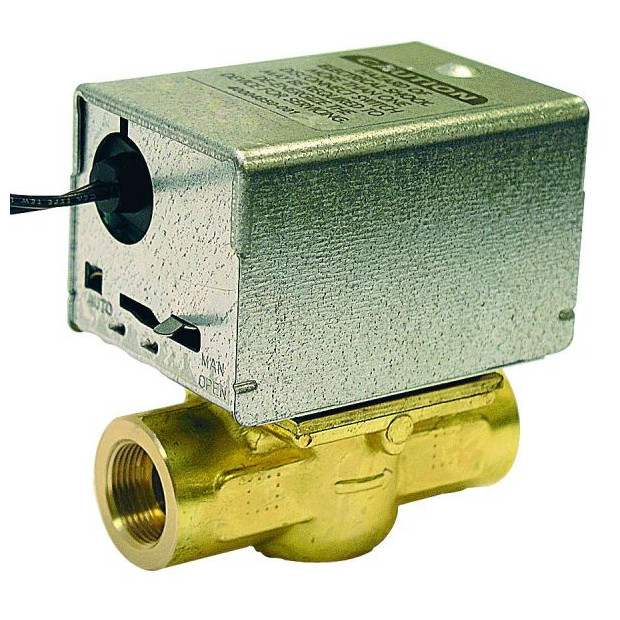 Honeywell Zonen-Durchgangsventil V4043C1271 Messing 1-Zoll Synchronmotor Federrückzug HAN V4043C1271U
