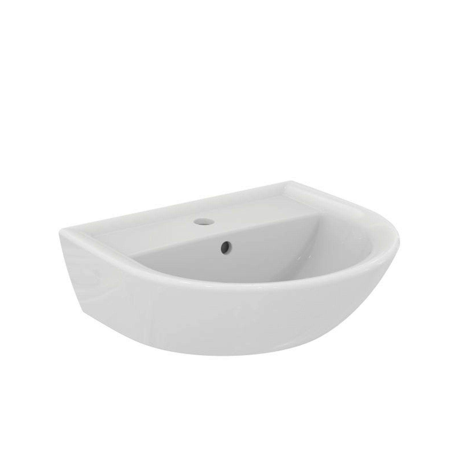 IDEAL STANDARD Handwaschbecken Eurovit, m.Ül., 500x440x175mm, Weiß IDEAL STANDARD Handwaschbecken Eurovit, m.Ül., 500x440x175mm, Weiß