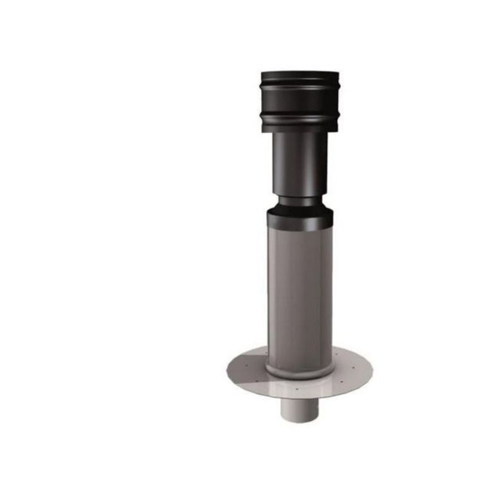 Geba Flachdachhaube FDL100450G zweiteilig Stahlblech EPS-Isolierung grau FDL100450G