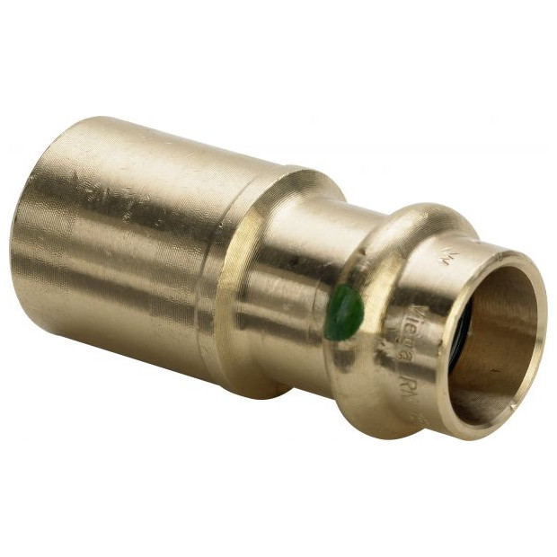 Viega Reduzier-Stueck Sanpress 2215.1 287344 18x12mm Rotguss SC-Contur EPDM 287344