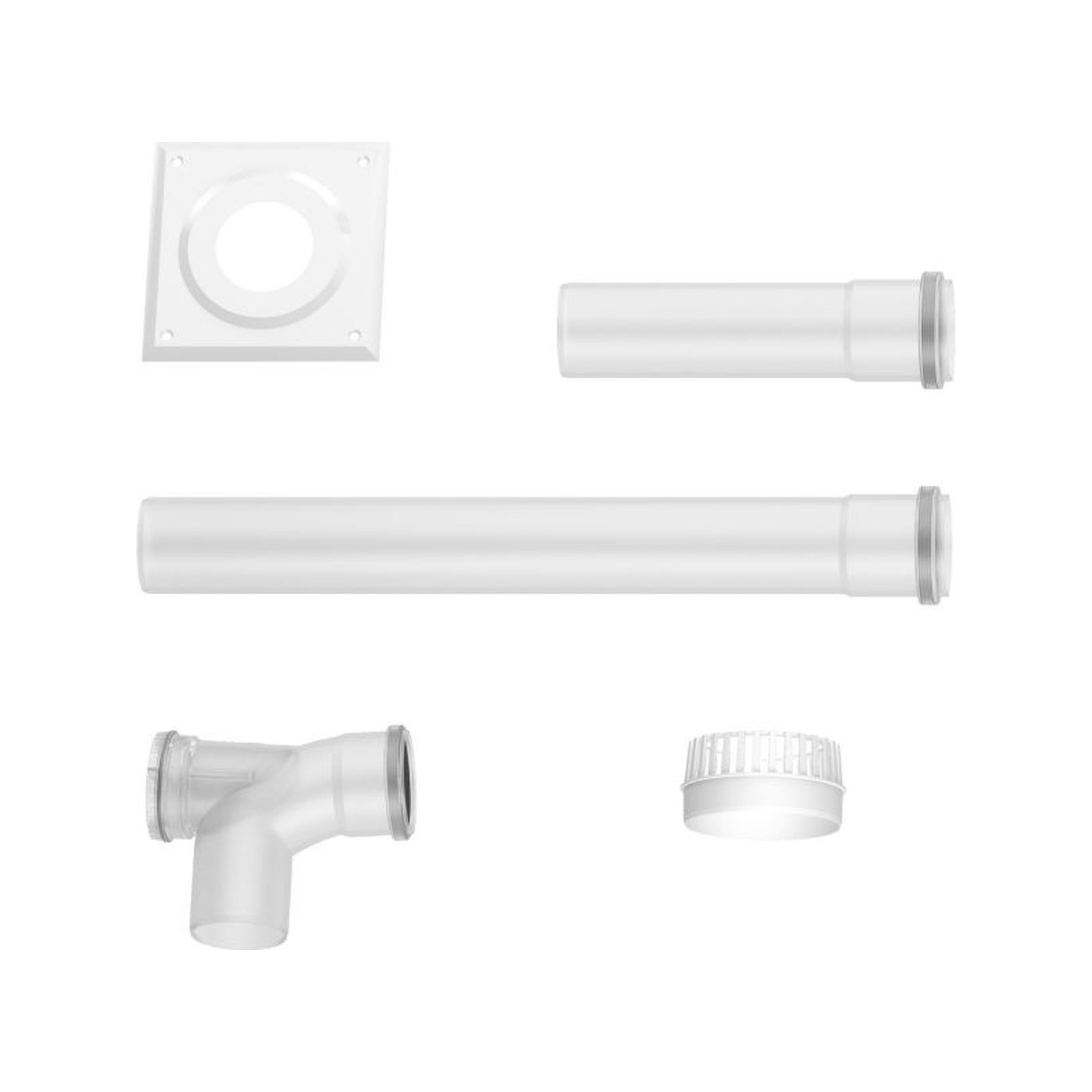 BOSCH Abgaszubehör FC-Set80-B23 (oben) Grundbausatz B23P d:80mm, waagerecht BOSCH Abgaszubehör FC-Set80-B23 (oben) Grundbausatz B23P d:80mm, waagerecht