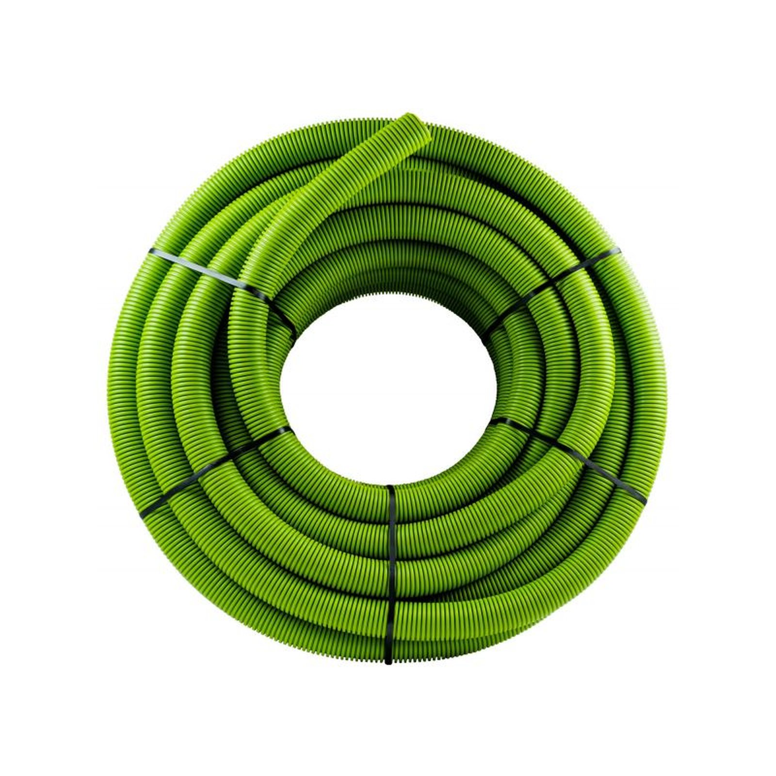 Wolf Luftverteilerschlauch DN75 50m Rolle glatte Innenhaut PE-HD grün 2577414