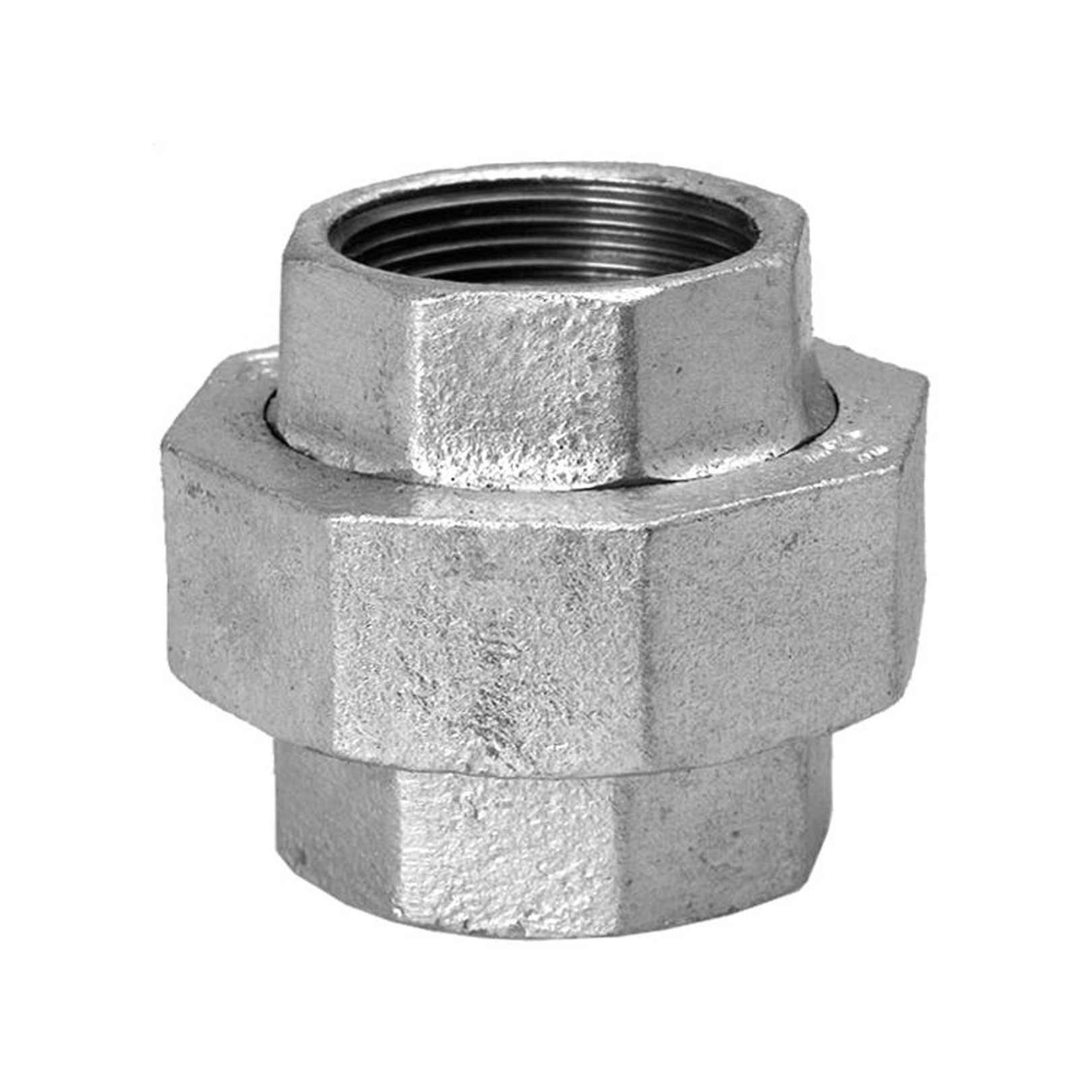 Schmidt Hermann Temperguss-Verschraubung Nr.330 11-4 Zoll flachdichtend 2 IG verzinkt 13330032