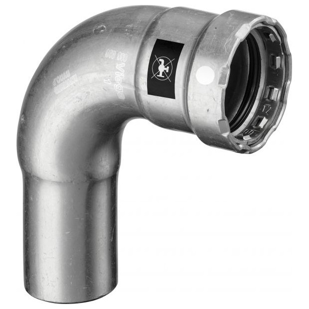Viega Bogen 90 Grad Megapress S 4316.1 1 Zoll Stahl Zn-Ni SC-Contur Pressfitting 769987
