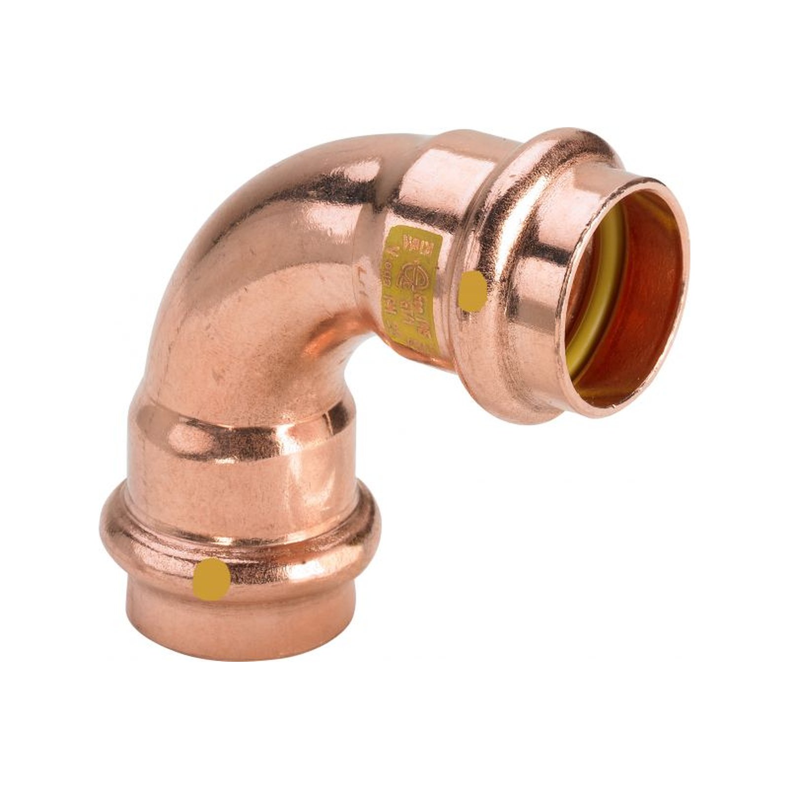 VIEGA Profipress G Bogen 2616 54 mm 90 Grad Kupfer Pressanschluss SC-Contur HNBR 345525