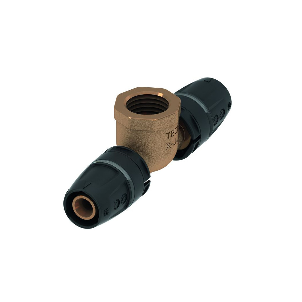 TECElogo-Push T-Stück IG 25 Rp 3/4 25 Rotguss Siliziumbronze 8713404
