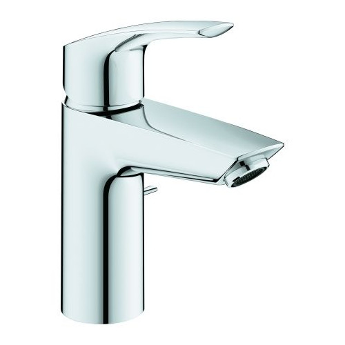 GROHE Waschtischarmatur Eurosmart S-Size Einhebelbatterie 1-2-Zoll Zugstangen-Ablaufgarnitur chrom 32926003