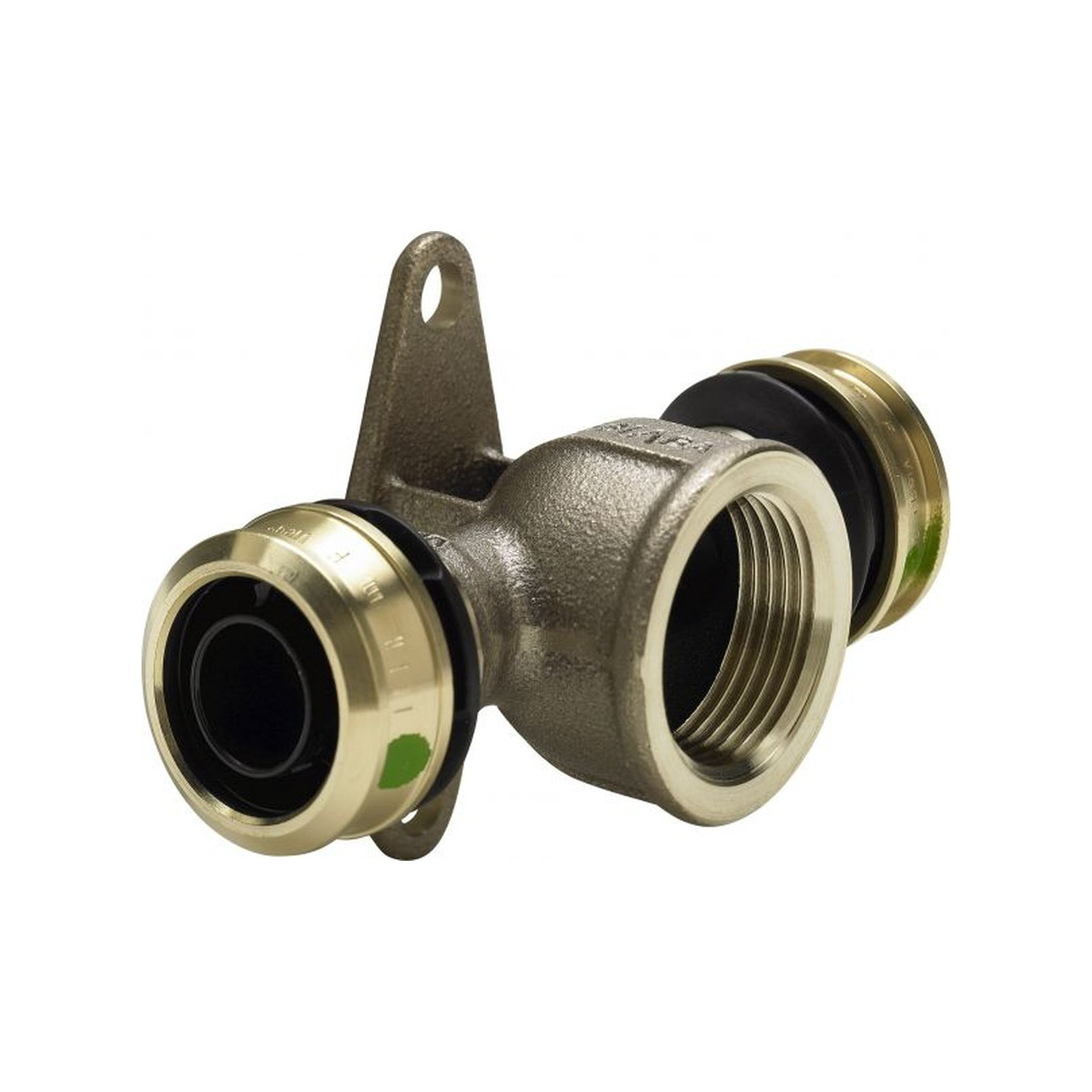 Viega Pressfitting Raxofix 5325.8 Wandscheiben-T-Stück 20mm 1/2 Zoll IG Siliziumbronze SC-Contur 647704