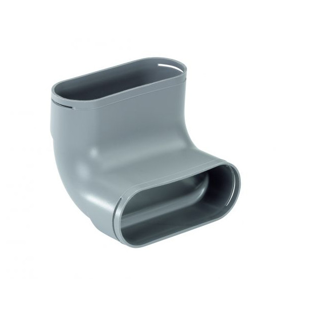 Zehnder Heizungszubehör Bogen ComfoFit flat 51 vertikal 90 Grad ComfoTube flat 51 grau Dichtung 990322011