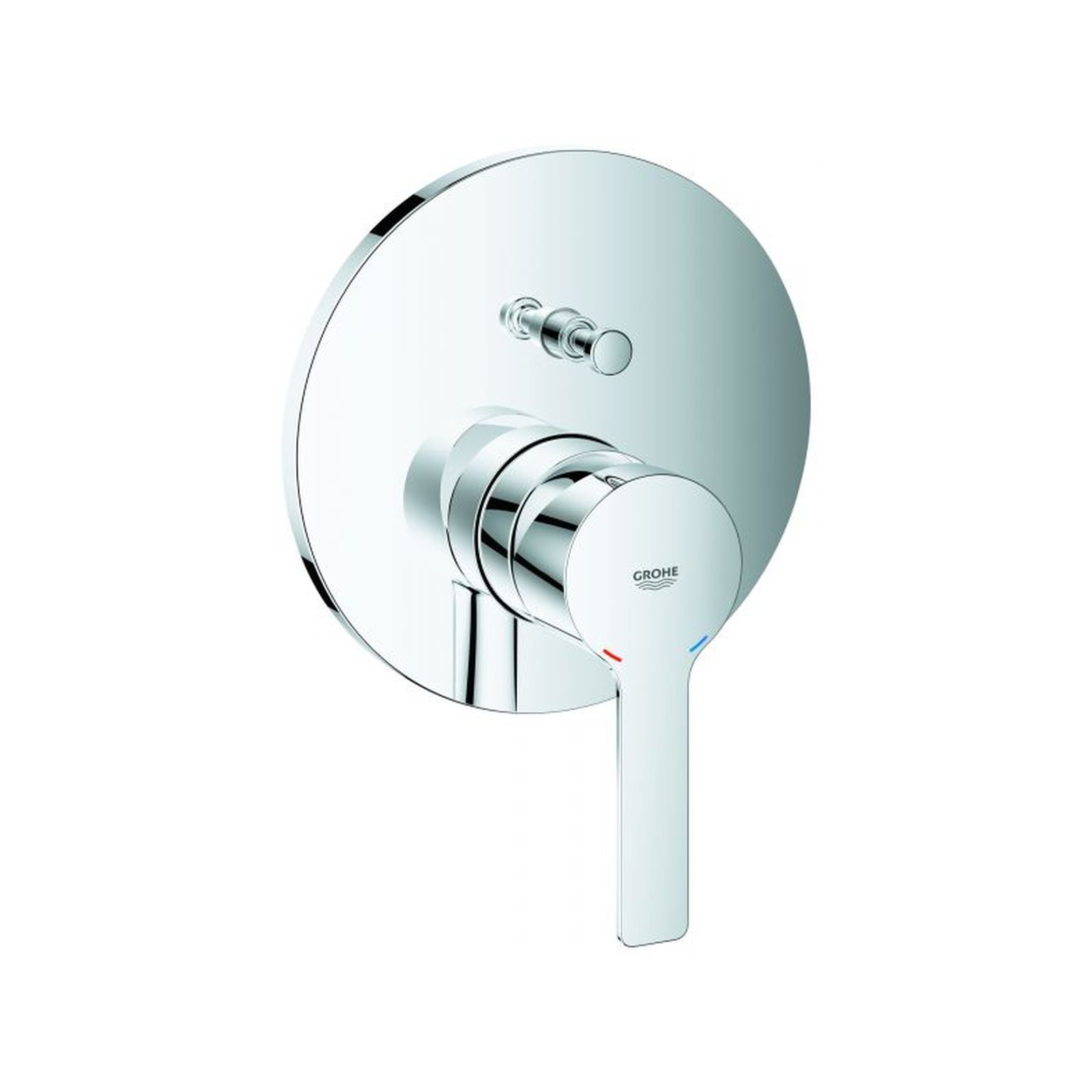 Grohe Einhebel-Wannenbatterie Lineare FMS Rapido SmartBox Chrom SilkMove 46 mm Kartusche 24064001