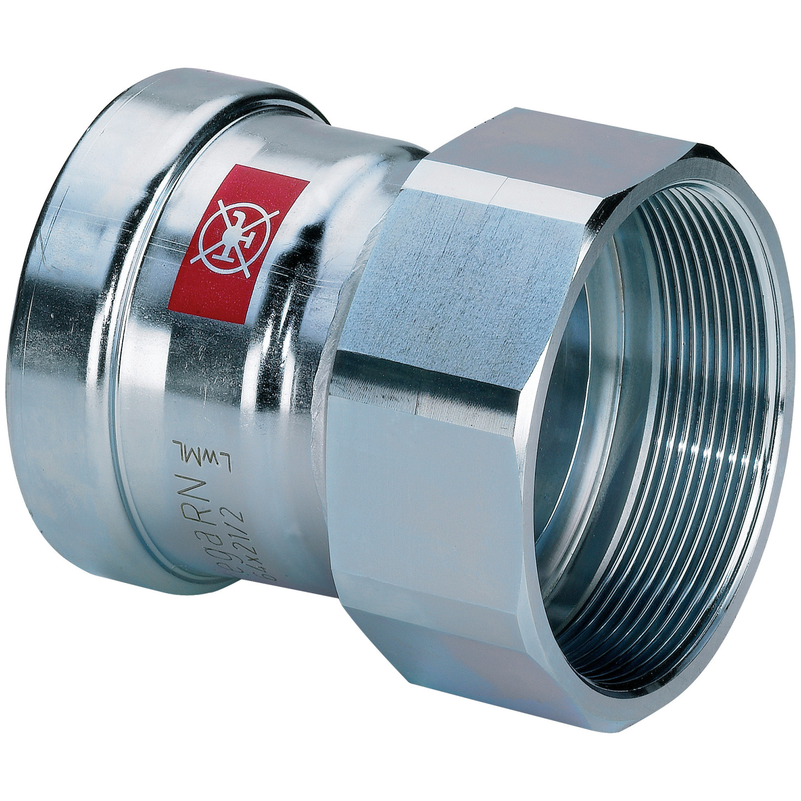 Viega Pressfitting ÜbergangsStück Prestabo 1112XL 108-4 mm unlegierter Stahl Mehrkant IG 630027
