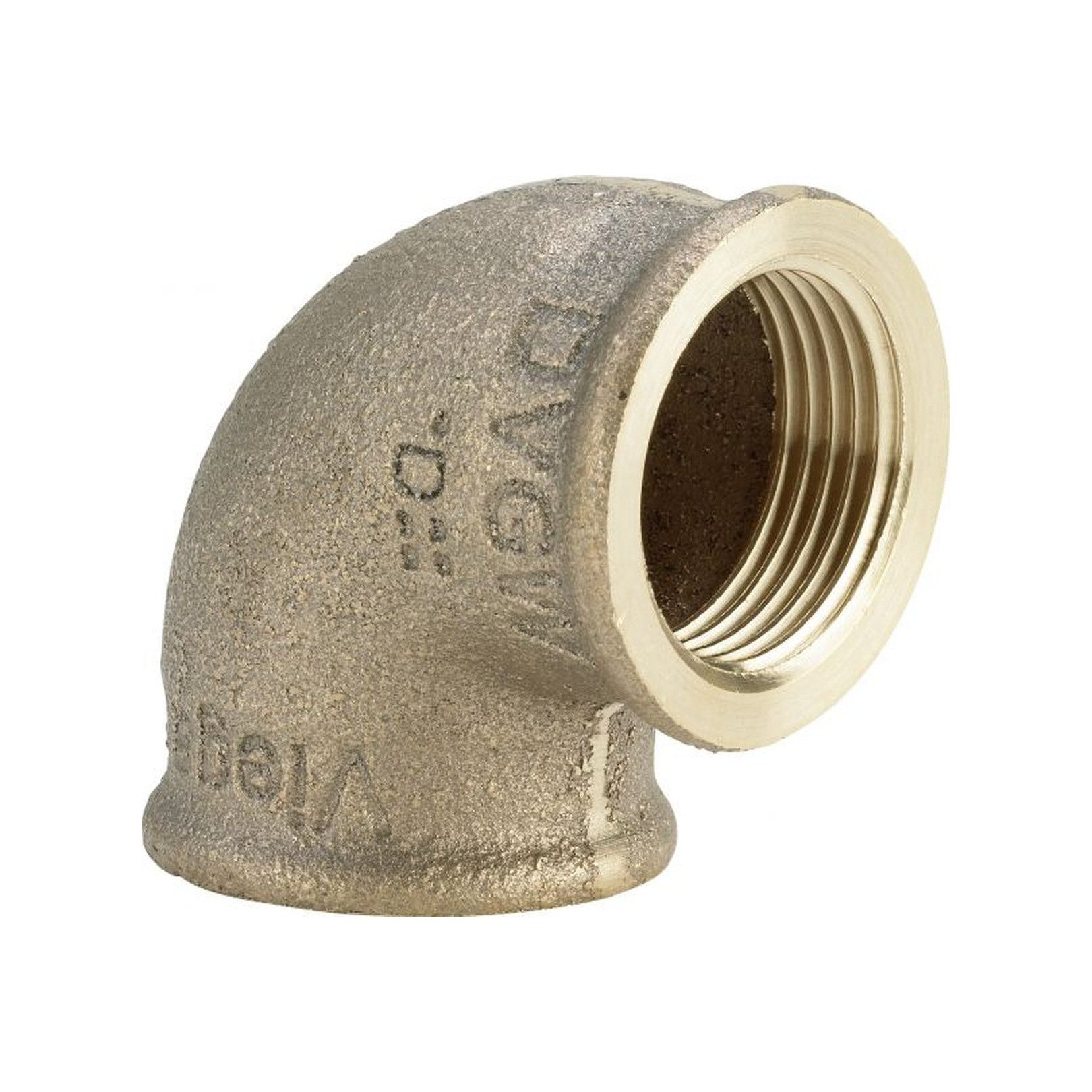 Viega Rotguss-Winkel 3090 1-8-Zoll 90-Grad 2-Muffen DVGW 441074