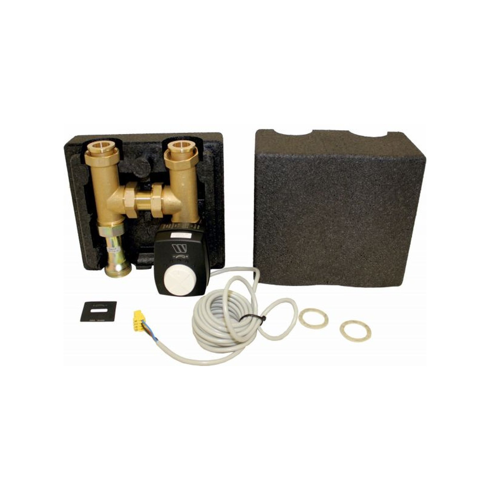 WOLF Verrohrungsgruppe Einspritzschaltung Vorlauftemperaturregelung Gasthermen Mischerkreis 27 kW 1 1/2 Zoll 2072203