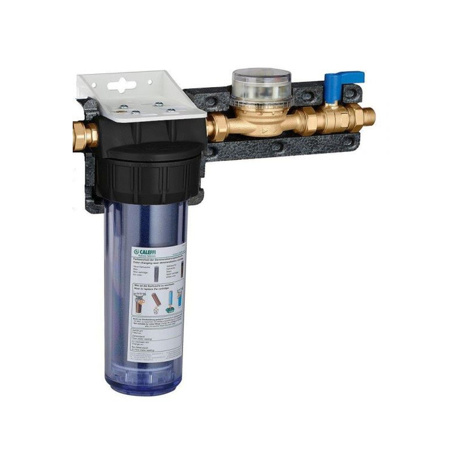Caleffi Vollentsalzungnachfülleinheit F0000858 0,75 ltr 1-2 Zoll Wasserzähler Absperrhahn