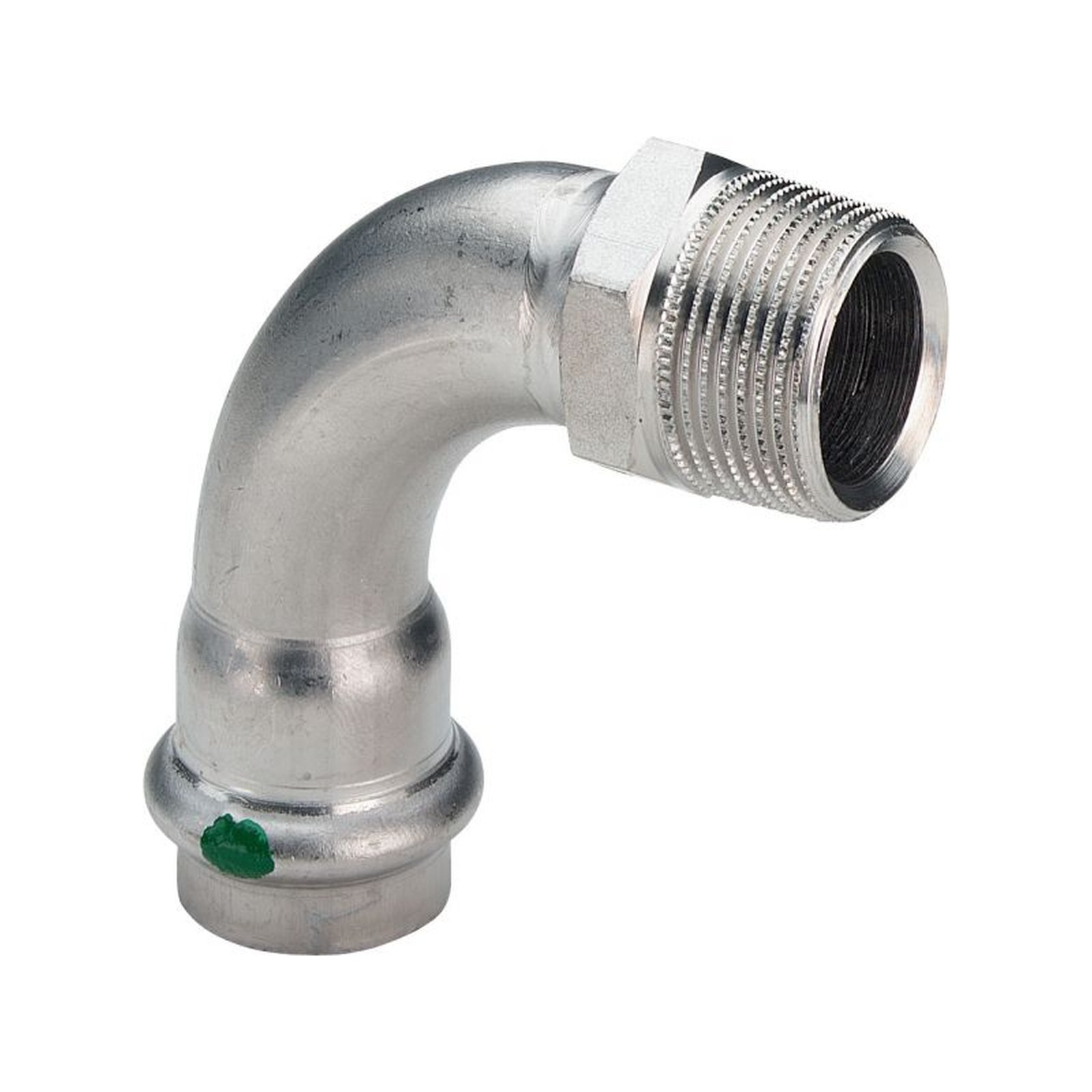 Viega Sanpress Inox Bogen 54mmxR 2 90Grad Edelstahl SC-Contur Pressanschluss Dichtelement EPDM Mehrkant 436964