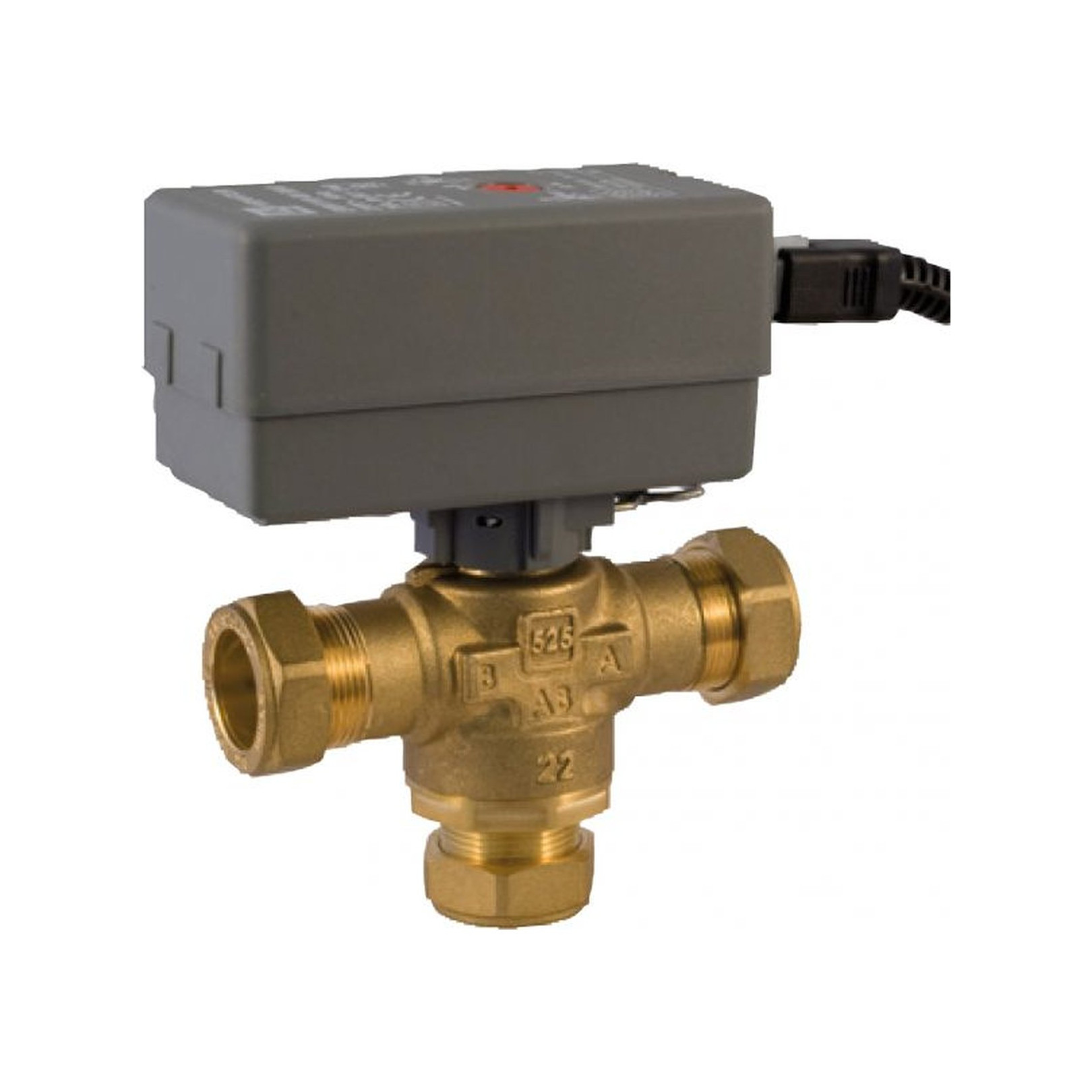 Bosch Warmwasser-Umschaltventil WWV28-1 28 mm Motor Kvs 6.5 Wärmepumpen 8738201411