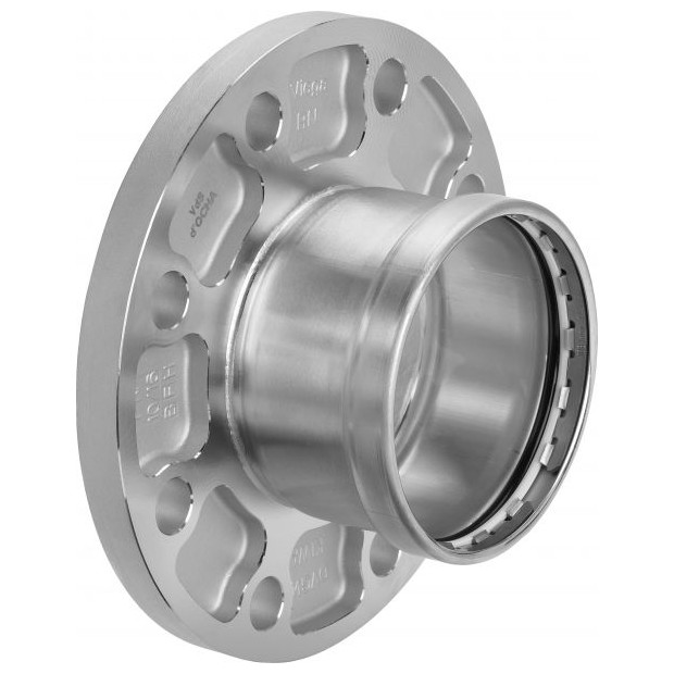 VIEGA Flanschübergang Sanpress Inox 2359XLLF SC-Contur LABS-frei Edelstahl 108mm EPDM PN10/16 667030