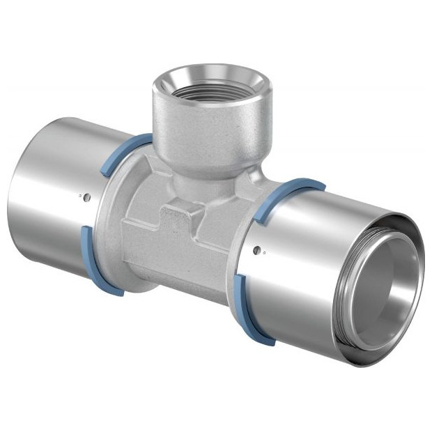 Uponor Pressfitting T-Stueck S-Press Innengewinde PPSU Rp1ZollFT-50 Presshülse 1046929