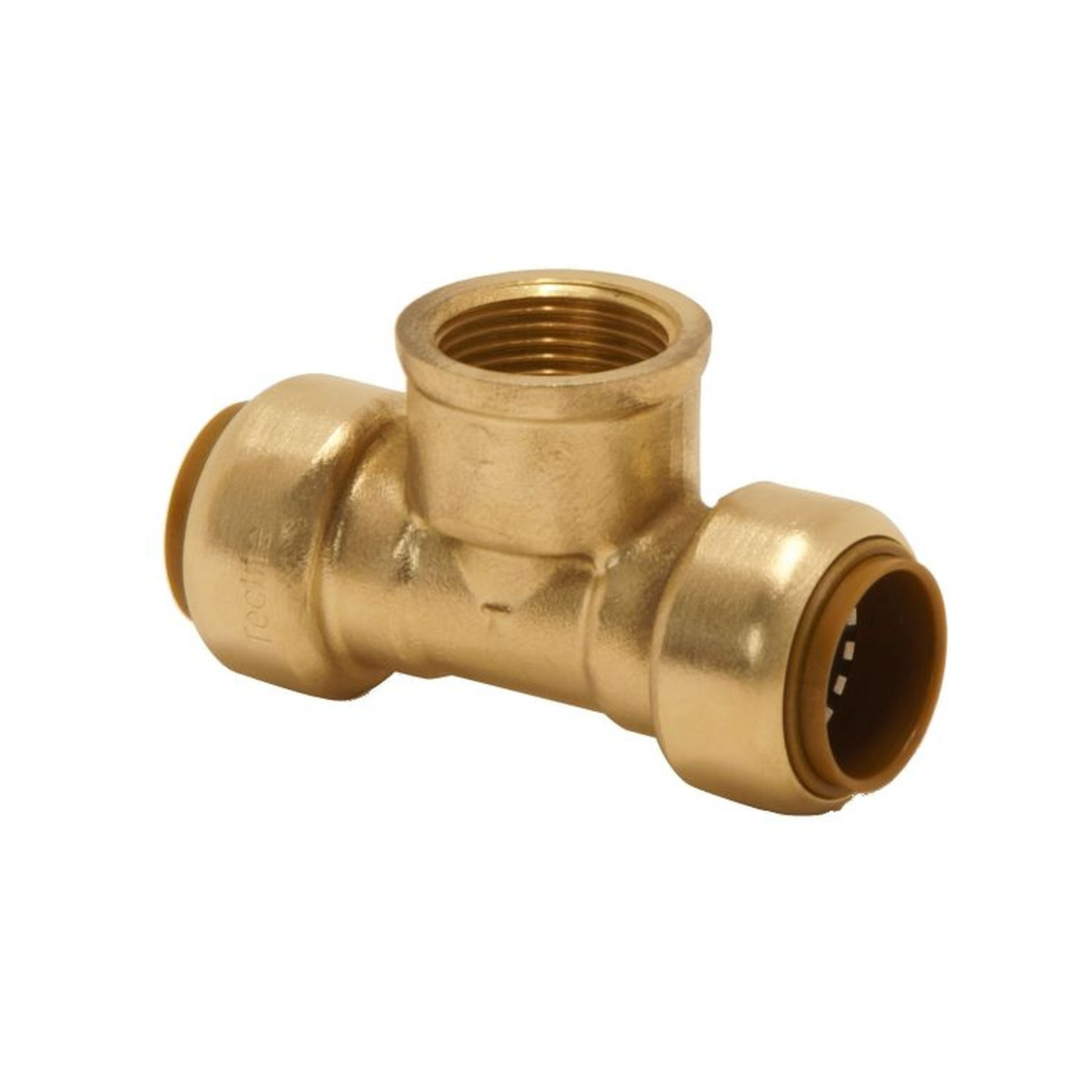 VSH Steck-T-Stück Steckfitting Tectite Classic T30 IG 15 mm x G 1/2 x 15 mm Messing DVGW 10 Stück 4750966