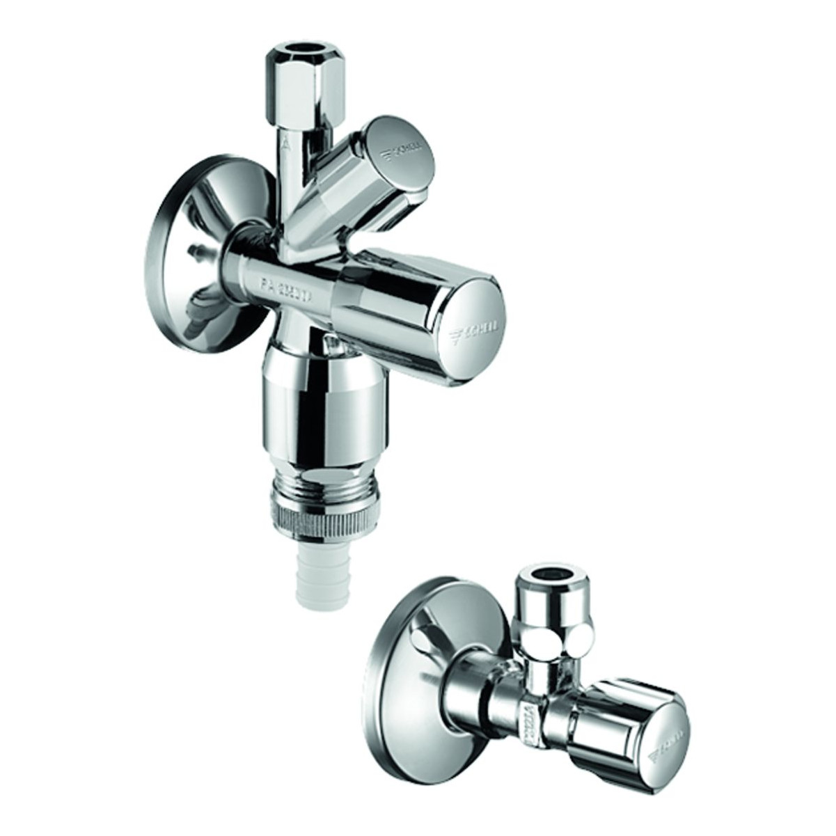 Schell Armaturenanschluss-Set COMFORT Geräteanschlussventil Eckventil DN 15 G 1/2 chrom selbstdichtend 108680699