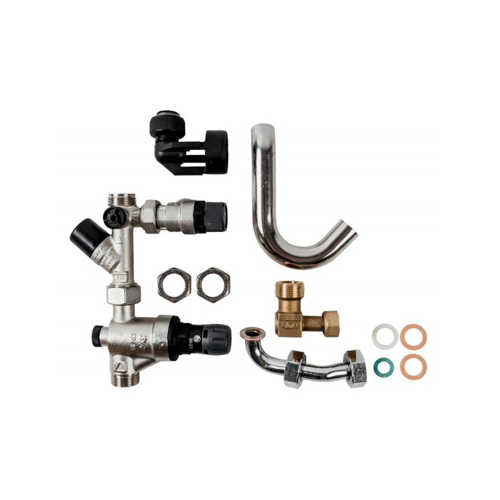 Wolf Anschluss-Set Trinkwasser CGW-2 Druckminderer Aufputz Sicherheitsgruppe 1/2 Zoll 8610474