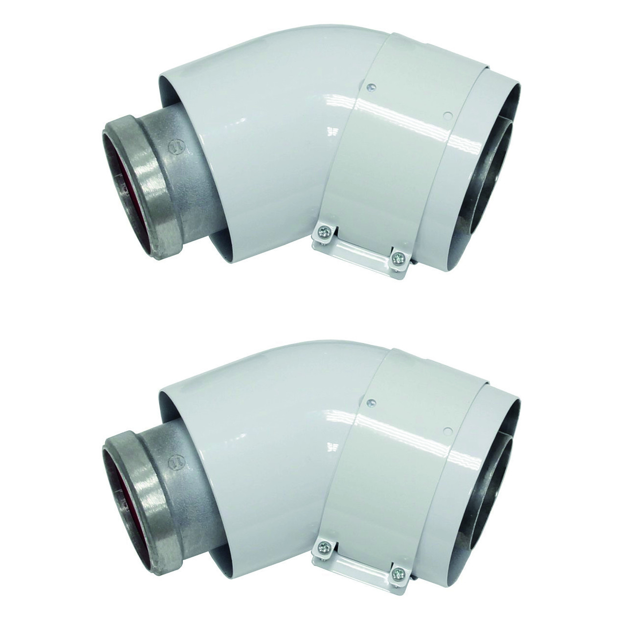 Vaillant Bogen 45 Grad Abgassystem konzentrisch 2 Stck 60/100 mm Aluminium 303809
