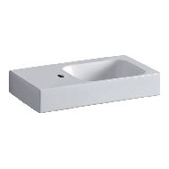 Geberit Handwaschbecken iCon 53x31 cm Ablagefläche links Hahnloch links ohne Überlauf weiß 124153000