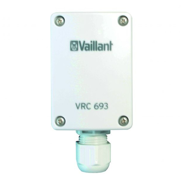 Vaillant Außenfühler VRC 693 Wandaufbaufühler untere Kabeleinführung 0020286879