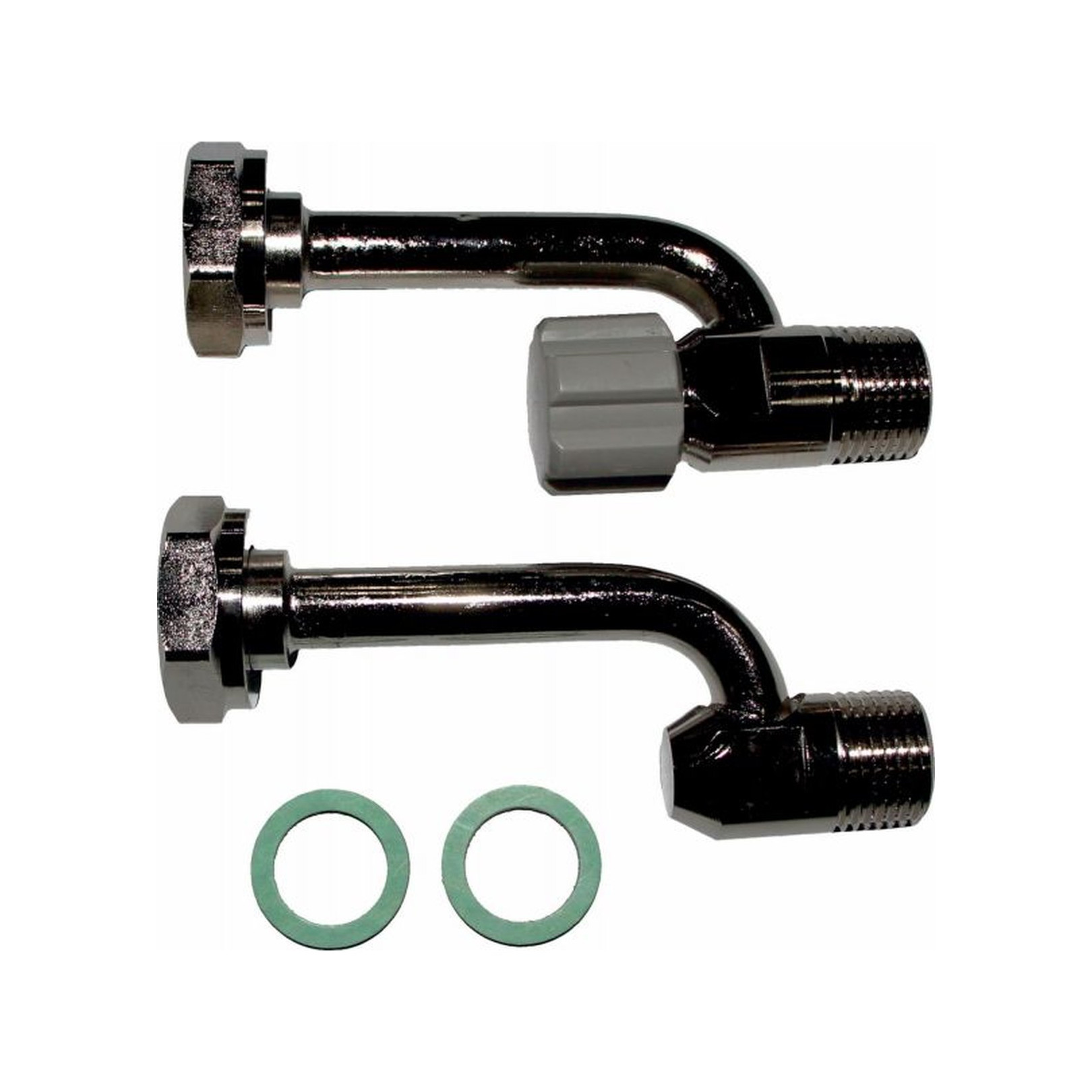 Wolf Anschlussteil Warm-/Kaltwasser 1/2 Zoll Aufputzinstallation verchromt Absperrventil 2071677