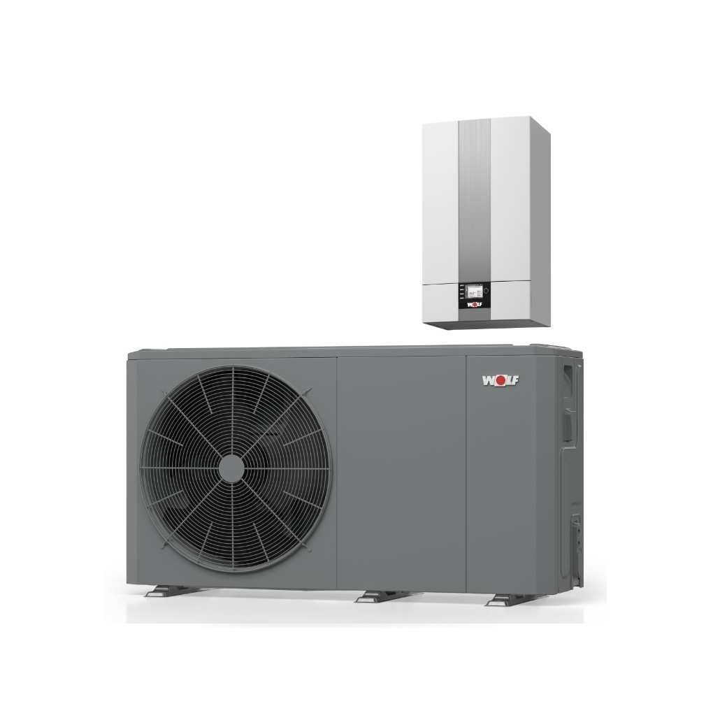 WOLF Luft/Wasser-Wärmepumpe FHA-14/17 Monoblock modulierend 6 kW E-Heizelement R32 9148038