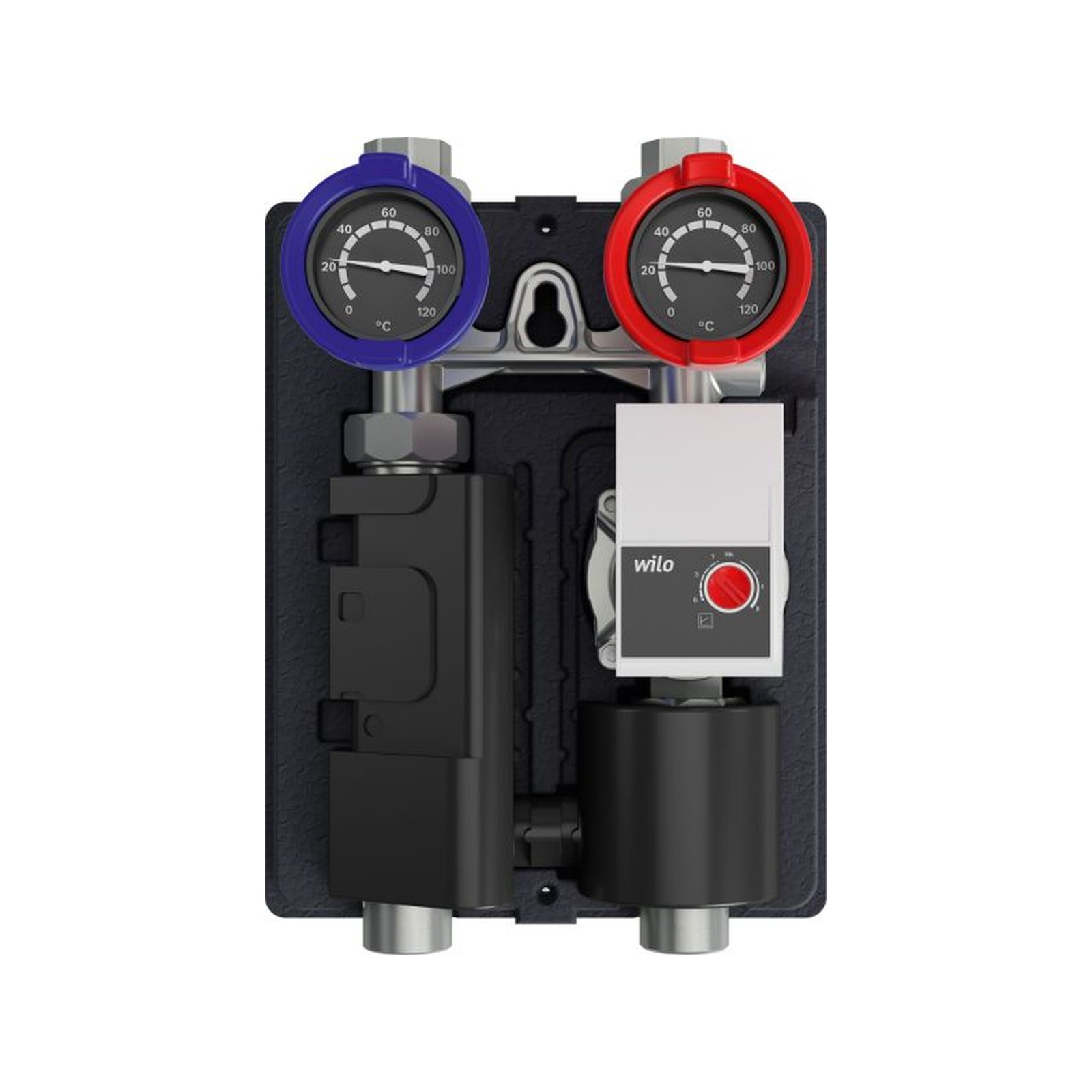 Bosch Heizkreis-Schnellmontagesystem HS25/6 BO ohne Mischer DN 25 50 kW Kompakt-Wärmedämmung 7736601144