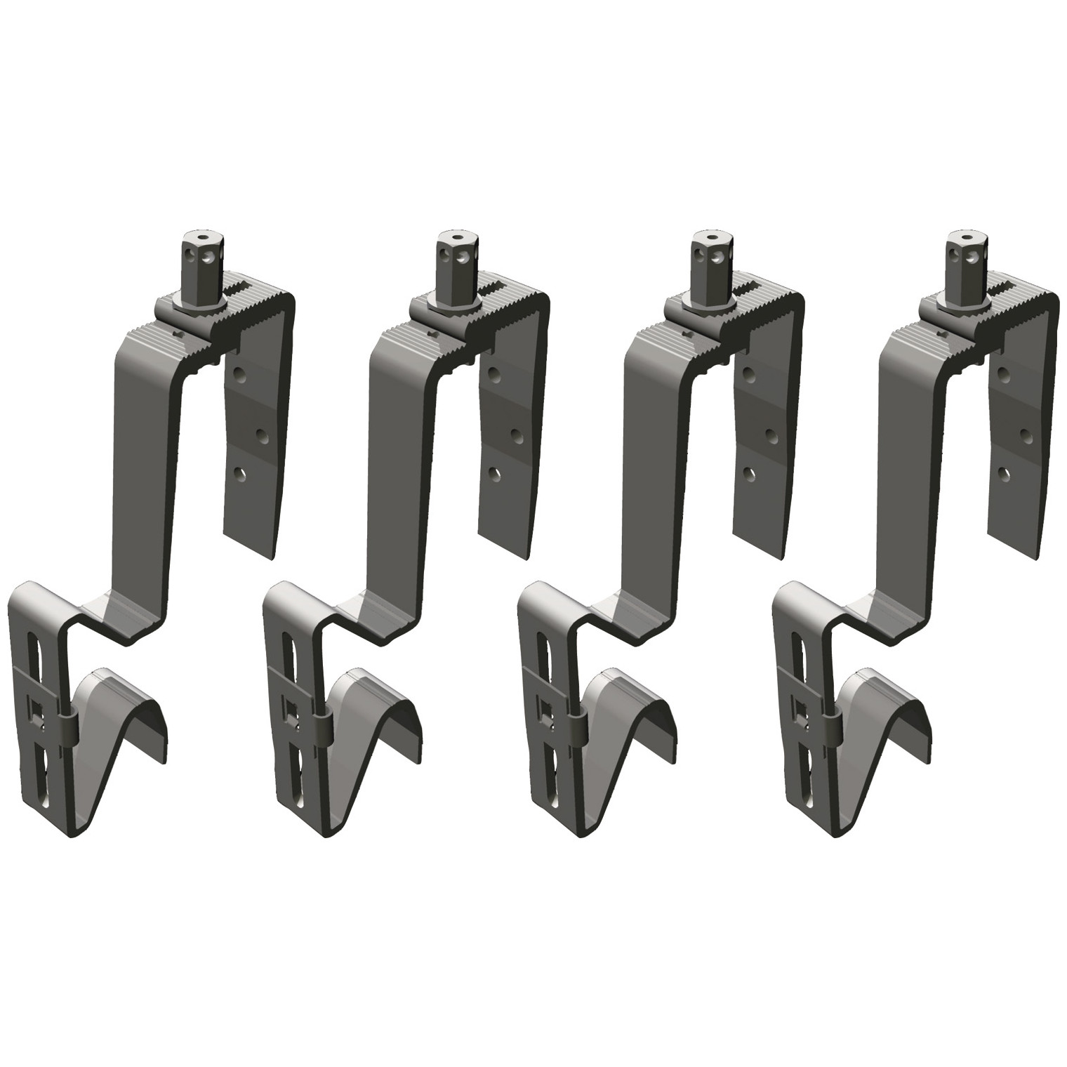 Bosch Dachanbindung Pfannenbiber FKA3-2 Kollektoren SO TF TV Aluminiumhaken 4 Stück 8718531023
