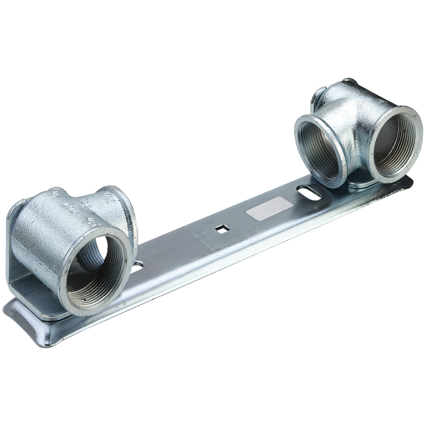 Viega Gaszähler-Platte G2325.1 2 Zoll Zweistutzen Grundplatte verzinkt 531577