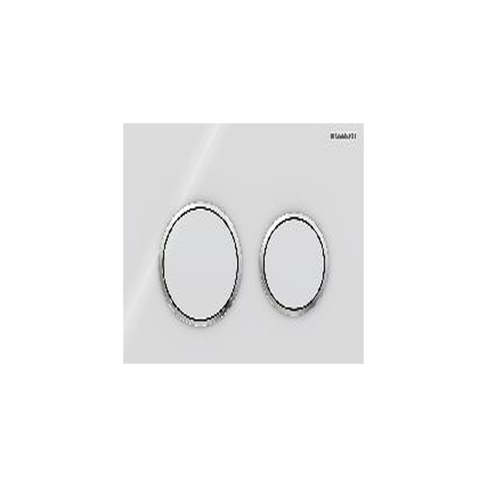 Geberit Betätigungsplatte Omega 20 2-Mengen-Spülung weiß chrom Kunststoff 115085KJ1