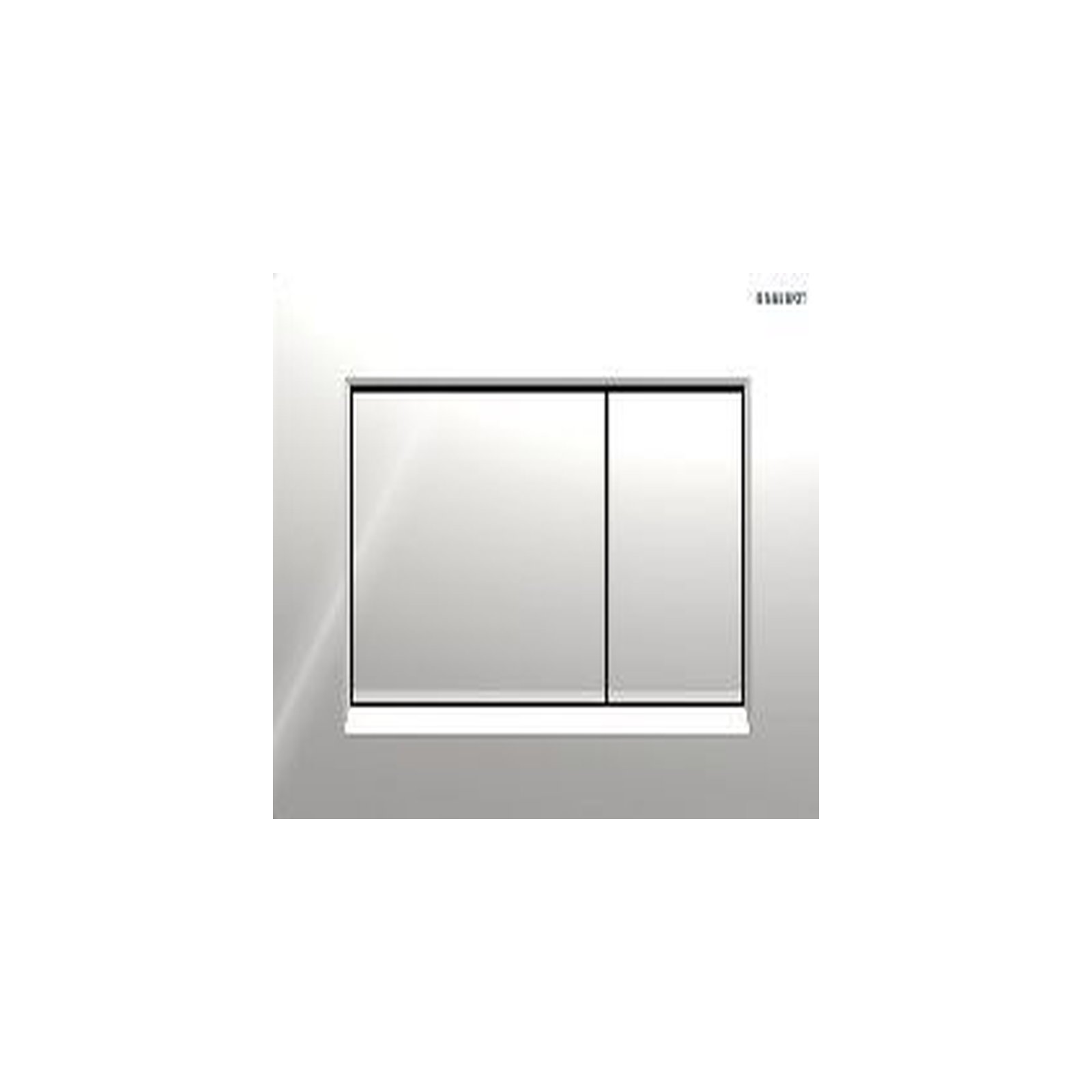 Geberit Betätigungsplatte Sigma30 2-Mengen-Spülung glanzchrom mattchrom Kunststoff 115883KH1 Geberit Betätigungsplatte Sigma30 2-Mengen-Spülung glanzchrom mattchrom Kunststoff 115883KH1