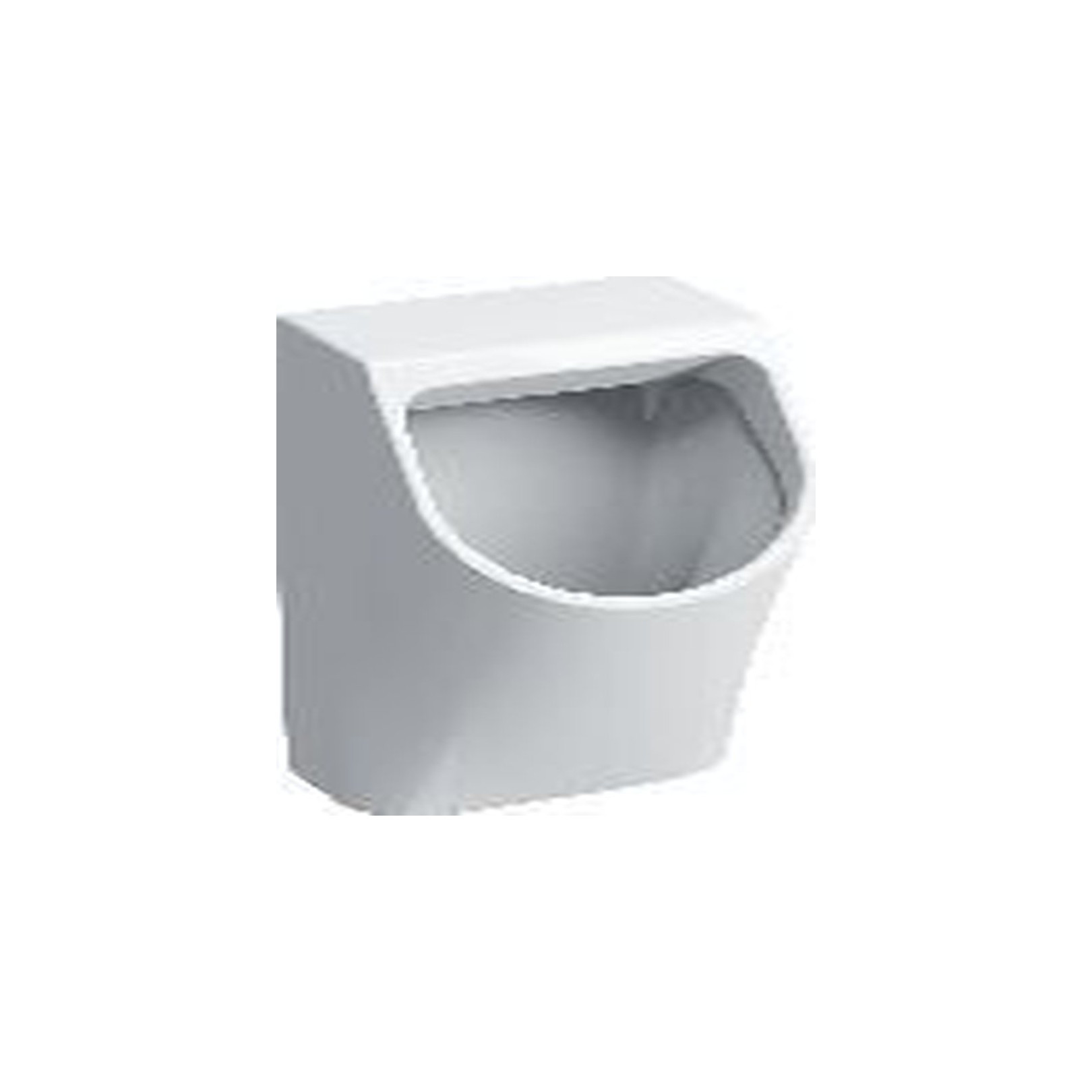 Geberit Urinal Renova Plan Zulauf hinten Abgang hinten weiß Spülrand verdeckte Befestigung 235100000