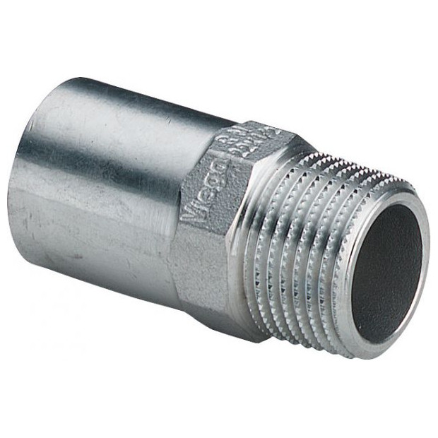 Viega Pressfitting Einsteckstueck Sanpress Inox 2311.1 18x1-2 AG Edelstahl 436711