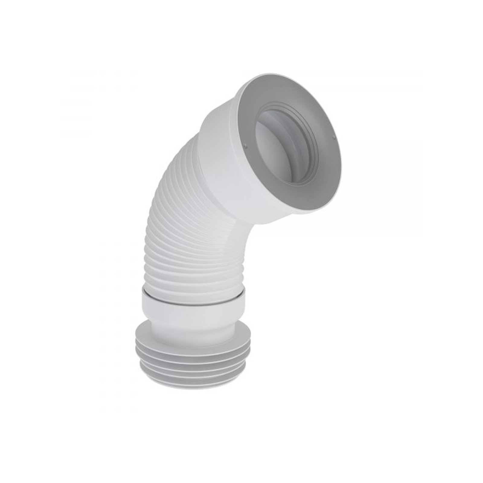 Airfit WC-Anschlussrohr flexibel weiß DN 98-105 285-500 mm ausziehbar 90010WA