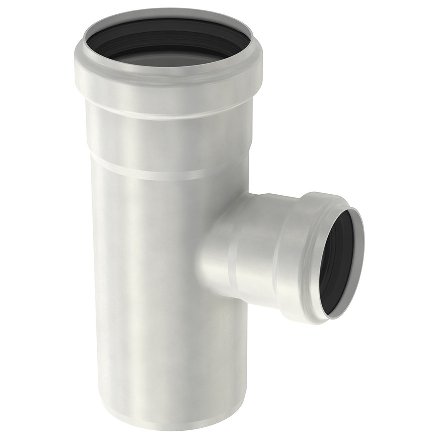 ACO Passavant Abwasserrohr Einfachabzweig PIPE d110x50 87,5 Grad Edelstahl 1.4404 EPDM Dichtung 0174.02.68