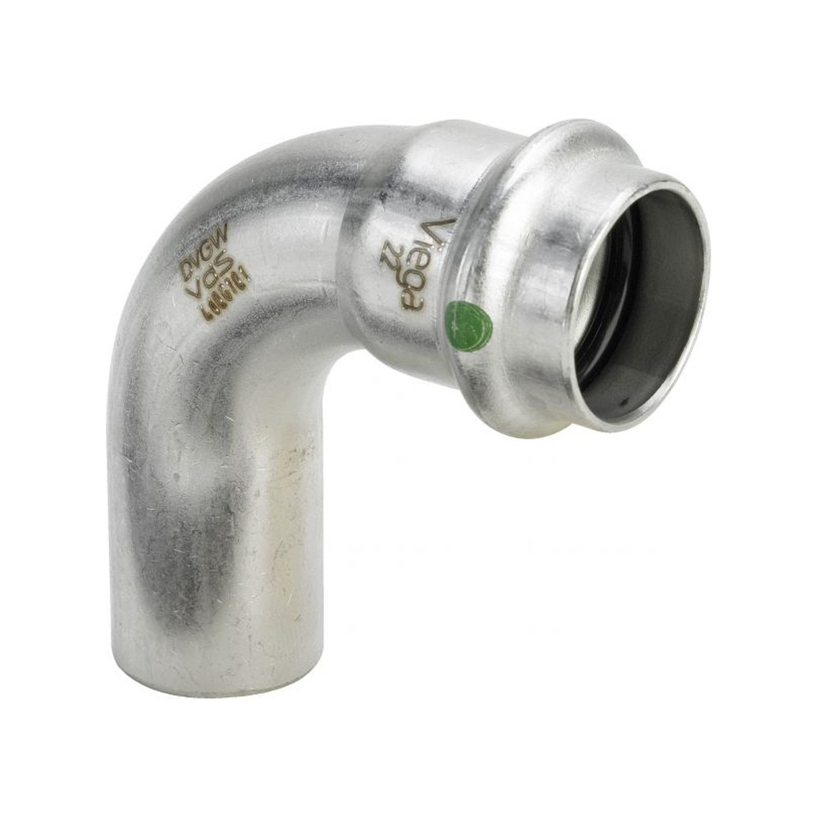 Viega Sanpress Inox Bogen 2316.1 90 Grad 54mm Edelstahl EPDM Dichtelement 435769