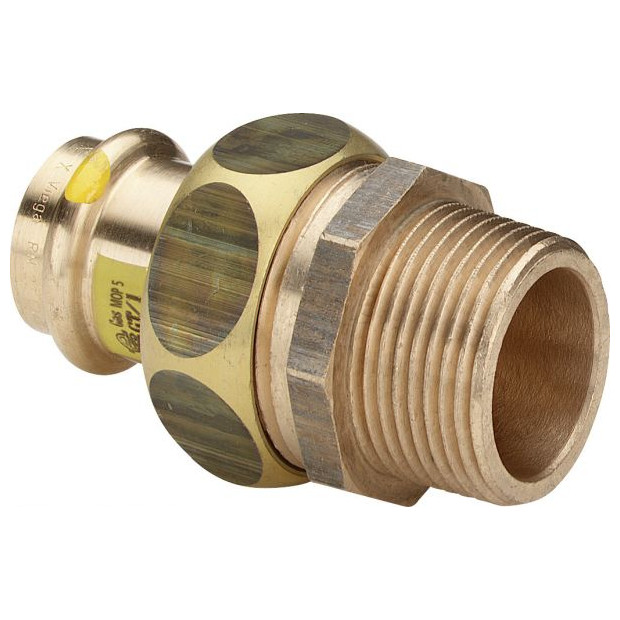 Viega Verschraubung Profipress-G 2654 18x3-4 AG Rotguss SC-Contur HNBR 390679